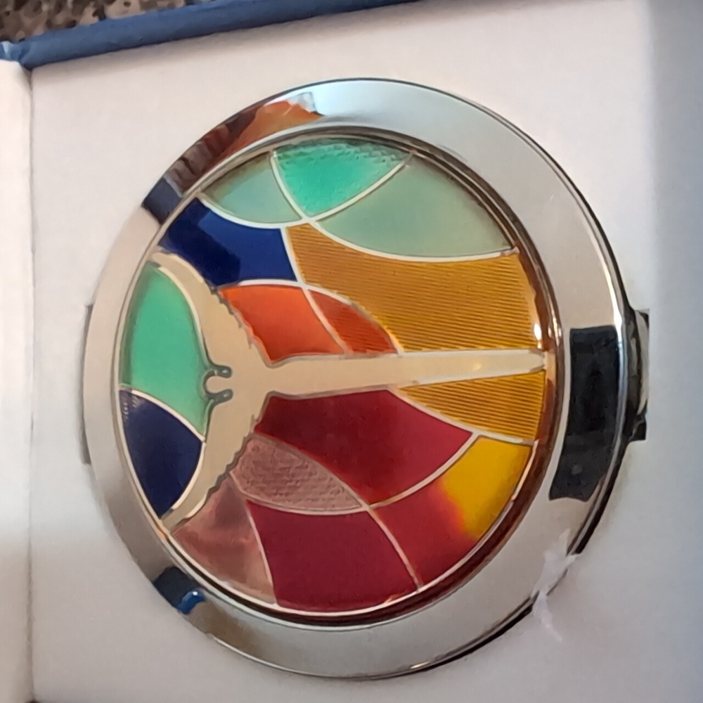 Angels Of Reconciliation Double Sided Compact Cosmetic Mirror. Catholic. NEW